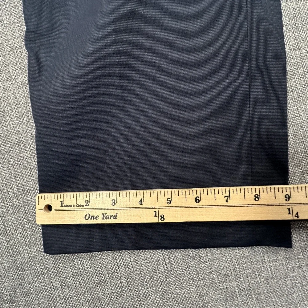 Banana Republic Slim Non-Iron Dress Pant Men 38x30 (Fits 38x29) Navy Stretch NEW